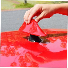 KOMBIUDA Car Decorative Fin Antenna Stylish Shark Antenna for Enhanced Fm Signal Easy Installation Any Vehicle Red
