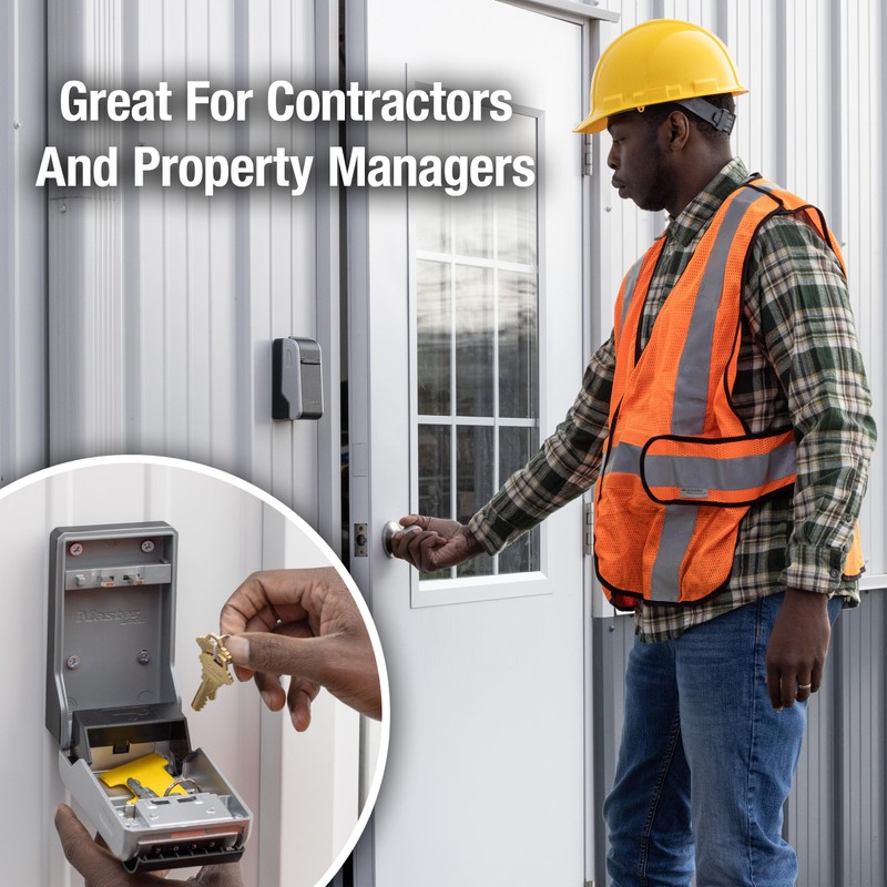 Master Lock High Capacity Key Lockbox, Combination Dial, Wall Mount