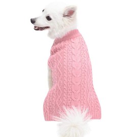 Blueberry Pet 10+ Colors Wool Blend or Acrylic Classic Cable Knit Interlock Dog Sweaters