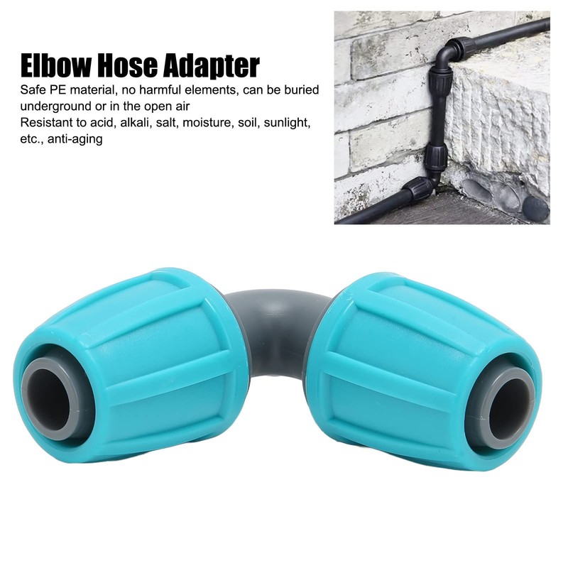10pcs 16mm 90 Degree Hose Elbow Angle Drip Hose Lock