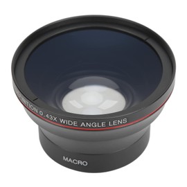 Bewinner 58mm 0.43X HD Wide Angle Lens, Optical Glass Camera Lens with Macro Lens Compatible with Lens Which Have 58mm / 2.28in Diameter Front Filter