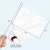 Anley White Mini Flag 12 Pack Hand Held Solid White