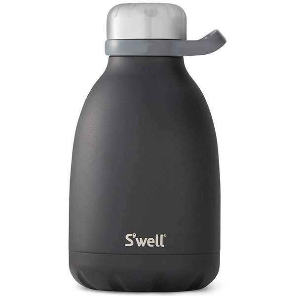 S'well Stainless Steel Roamer Bottle - 40 Fl Oz - Onyx - Triple-Layered Vacuum-Insulated Containers Keeps Drinks Cold for 40 Hours and Hot for 18 - with No Condensation - BPA Free Water Bottle