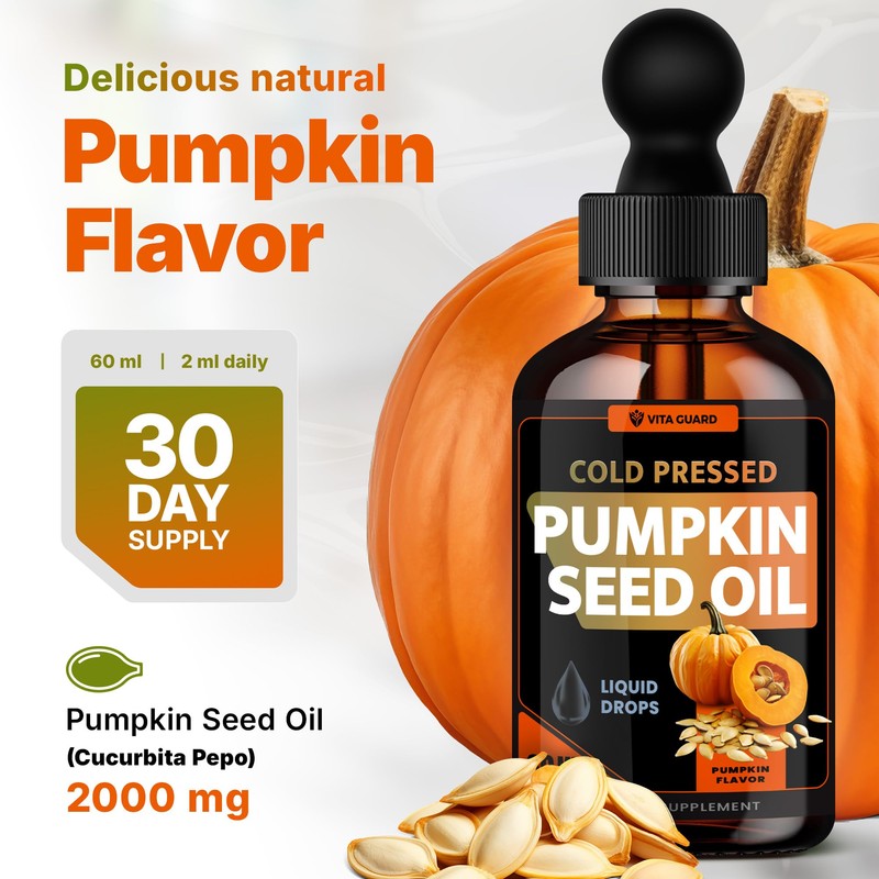 Vita Guard Cold Pressed Pumpkin Seed Oil Liquid Drops –