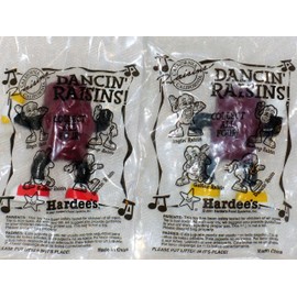 Calrab California Raisins Figures Limited Edition Series - Beebop + Singin' Raisins - Hardee's