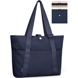 ETRONIK Tote Bag for Women, Foldable Work Tote Bag with Zipper Handbag Nurse Shoulder Bag for Travel, Work, Gym, School