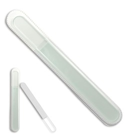 Large Professional Crystal Nail File, 19.5cm Double Sided for Natural and Artificial Nails Professional Nail Care Handcrafted Gifts for Women