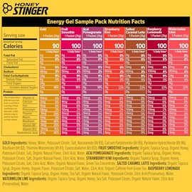 Honey Stinger Energy Gel Variety Pack, Gluten Free, for Exercise, Running and Performance, Sports Nutrition for Home & Gym, Pre and Mid Workout, Pack of 21