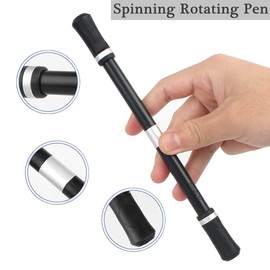 luoyanye 2PCS Spinning Rotating Pen Rolling Finger Rotating Pen No Pen Refill Spinning Ballpoint Pen for Students Pressure Relief Adaptable Entertainment Office Supplies