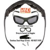 WYND Blocker Polarized Large Motorcycle Riding Sunglasses Sports Wrap Glasses,
