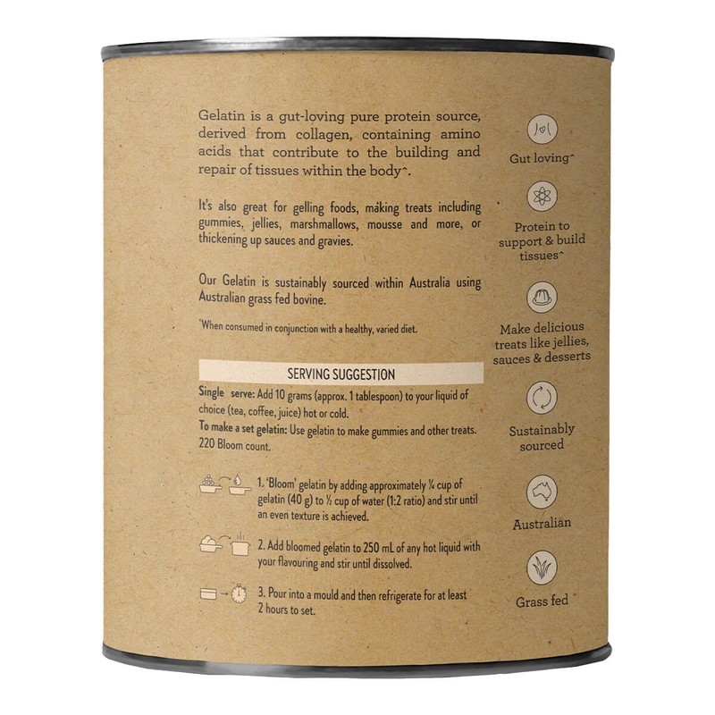 Nutra Organics Australian Gelatin, 300g