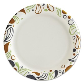 Boardwalk BWKDEER6PLT 6 in. Diameter Coated/Soak Proof Deerfield Printed Paper Plates - Multicolor (250/Pack, 4 Packs/Carton)