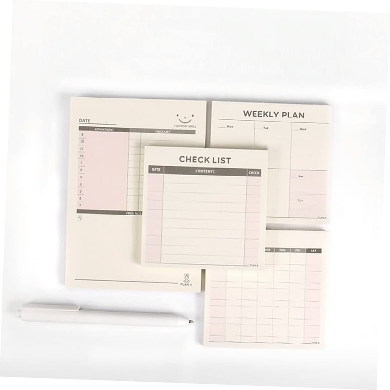 Operitacx 60 Sheets Office Notepad Memo Pad Task Checklist Subject
