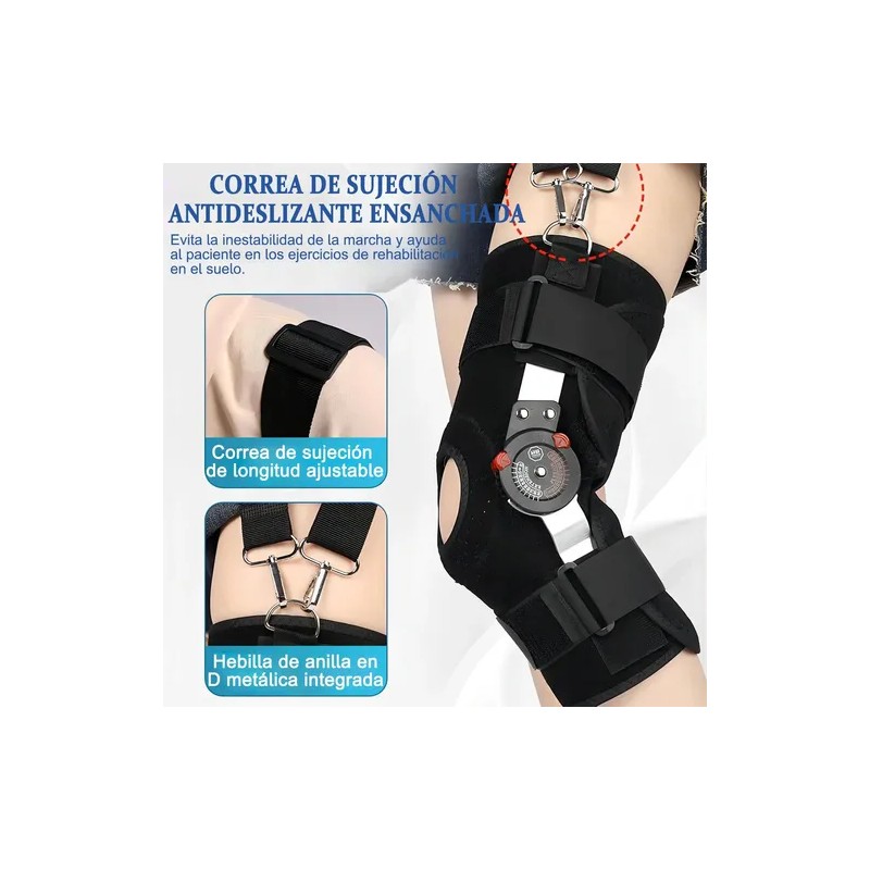 Rodillera Mecanica Postoperatoria Soport Ortopedia Ajustable
