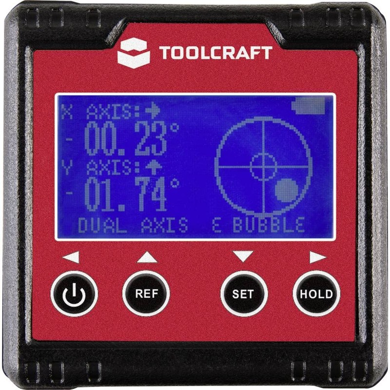 TOOLCRAFT TO-6547356 Digital Protractor 360°