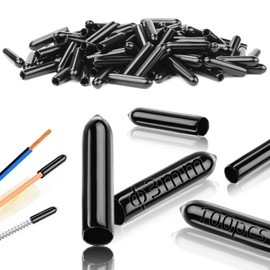 TXXATX Pack of 100 Rubber End Caps 3 mm Rubber Caps Vinyl Round Tube Rubber Cap Cover Screws Rubber Caps for Bottles Black for 2.5-4 mm Pipes Thread Protection Bolt Cap Chair Leg Caps
