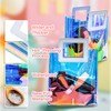 Holographic Small Gift Bag with Handles Iridescent Transparent Reusable Bags