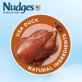 Nudges Natural Dog Treats Jerky Cuts Made with Real Duck