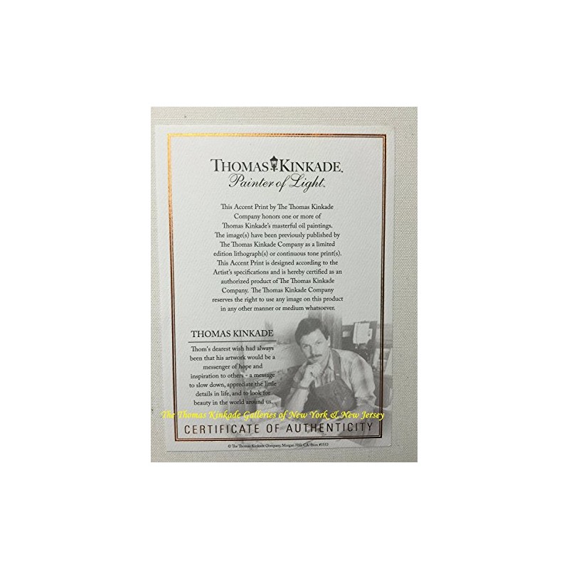 Thomas Kinkade Mountain Chapel 14 x 14 Gallery Wrapped Canvas