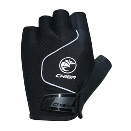 Chiba Cool Air Cycling Summer Gloves for Men and Women, Digital Carbon Fibre Palm for Secure Grip, Anatomical Poron Gel Padding, Quick Pull & Easy Clip, Washable and Breathable, White