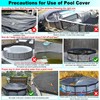 SIHAIAN 14 Ft Pool Cover, with Automatic Drain Round Pool