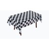 Checkered Flag Tablecloth,Rectangular Tablecloth Fade-Resistant Washable Racing Flag Tablecloth, Suitable