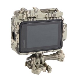 REFLEX CAMERA Camouflage Protective Frame Case for Go Pro Hero 13/12/11/10/9 – Shockproof Cover with Dual Cold Shoe Mounts, Durable Fit for Accessories, Outdoor & Adventure Filming