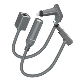 Zunate Adaptador SPX Macho a RJ45, Cable RJ45-1 RJ-2 Conectores Hembra RJ45, Cable Impermeable 24AWG 1200Mbps Adaptador de Conector Hembra RJ45 para Router
