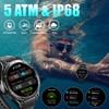 LEMFO GPS Smartwatch Men's with 560 mAh, 2 Wristbands /