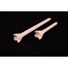 Port Erie Plastics Performance Plastic GOLF TEES Combo pack (2.75" & 1.75") LOT of 24 - WHITE