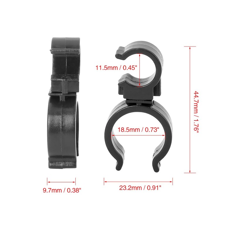 X AUTOHAUX 5 Pcs Vehicle Plastic Fasteners Oil Pipe Clip