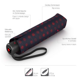 Knirps Umbrella A.050 medium manual, Pinta Sailor, Compact