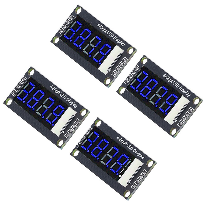 4 Sets Digital Tube Display Module LED 4 Digit 7
