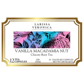Vanilla Macadamia Nut Chicory Root Tea (Single Serve K-Cup Pods) (12 pods, ZIN: 575316) - 3 Pack