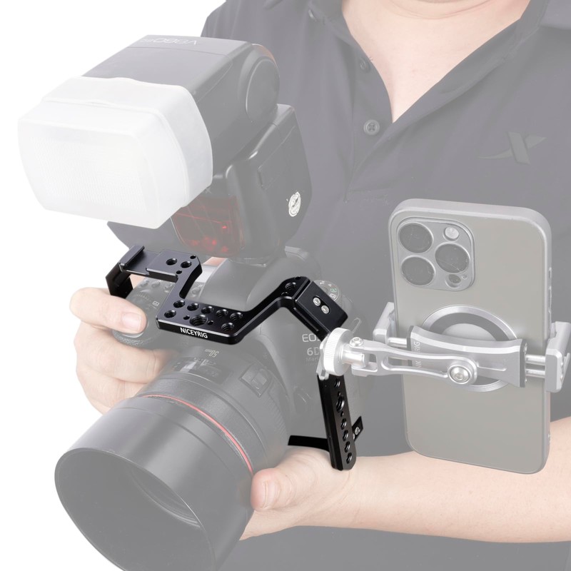 6D/6D Mark II Cage,NICEYRIG Camera Cage for Canon EOS 6D