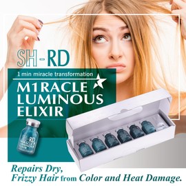 SH-RD Miracle Luminous Elixir | 1-Min Deep Conditioner for Dry, Damaged Hair | Hair Mask for Bleached, Permed, Color-Treated Hair | Fast-Absorbing Water-Lotion Formula – 10ml x 6 Packs