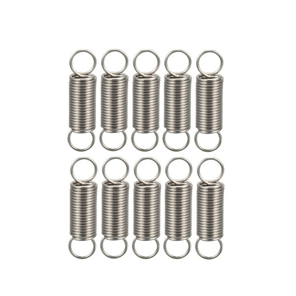 sourcing map Pack of 10 tension spring wire diameter 0.016
