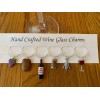 hand crafted " WINE THEMED" SET OF 6 Hand Crafted