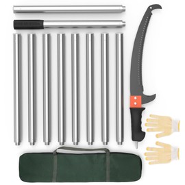 LETYANGER Pole Saws for Tree Trimming, 15ft Extendable Long Tree Trimmers Long Handle Pruner, Sharp Steel Blade, Tree Pruner, Tree Saw