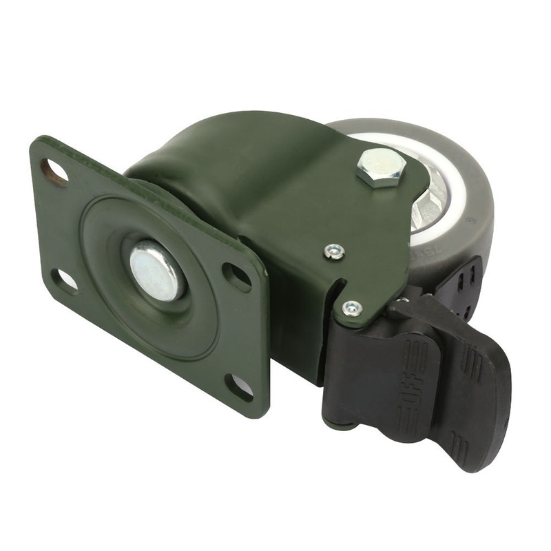 Manganese Steel Bracket 3 inches Bearing Caster Wheels TPR Trolley