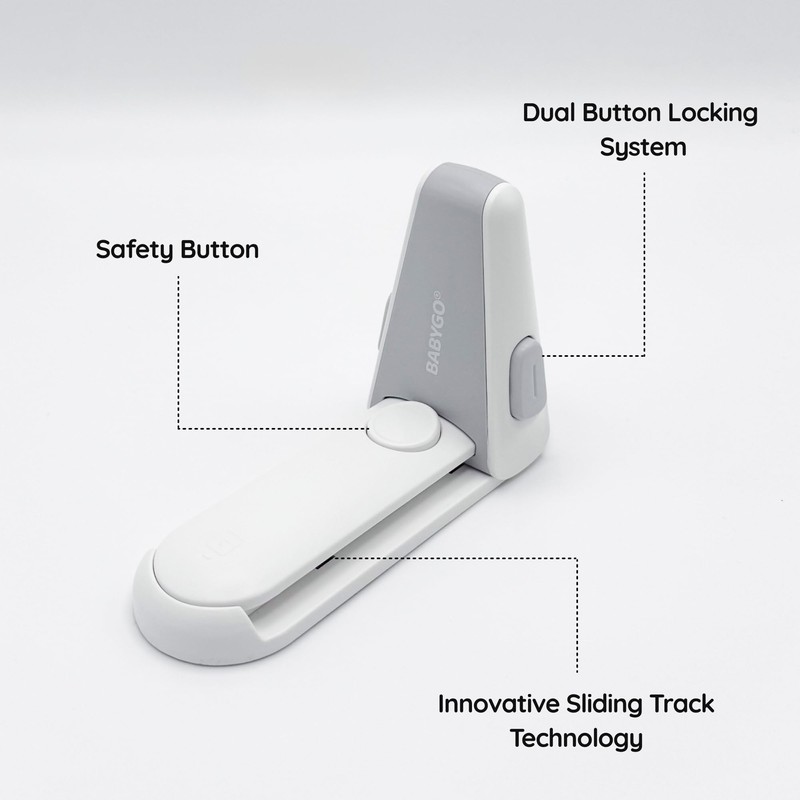 BABYGO® Door Locks Without Drilling x2 | Bedroom, Internal Use