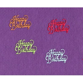 HAPPY BIRTHDAY # 3 die cuts scrapbook cards