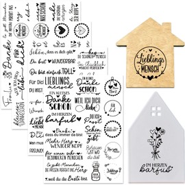 Tixlux Pack of 4 Rub On Stickers, Foil Transfer Stickers 19 x 14 cm for Glass, Crafts, Decoration, DIY Crafts, Gifts Decoration, Party Decoration (Favourite Person)