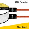 Brotree Polyester Rope 5mm x 30m White - Diamond Braided