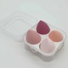Peach Waterdrop Egg Puff 4-Piece Set Makeup Puff Cushion Puff Makeup Sponge 2ea