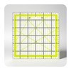 Quilting Ruler - Acrylic Square Quilting Ruler with Non-Slip Rings