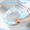 Toilet Seat Covers Disposable for Travel Hotel,600 Pcs (4x150 pcs),Blue