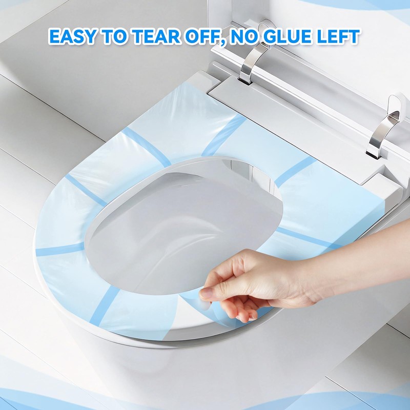 Toilet Seat Covers Disposable for Travel Hotel,600 Pcs (4x150 pcs),Blue