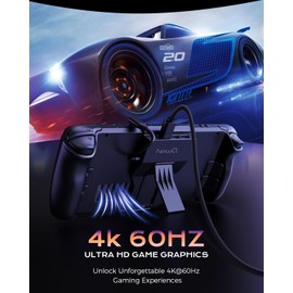 Steam Deck Dock for Steam Deck/OLED, Portable Stand Design USB C Hub with TF Card Slot, HDMI 2.0 4K@60Hz Display, 2*USB-A 3.0, USB-C PD 100W Max, Stream Deck Stand Base Accessories