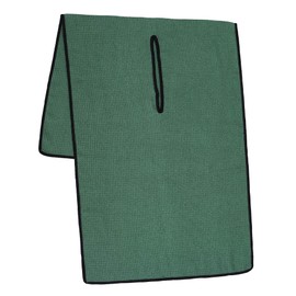 Mile High Life | Pro Tour Caddy Towel | 17” x 40” with 8” Center Slit | Premium Microfiber Waffle Texture (Green)